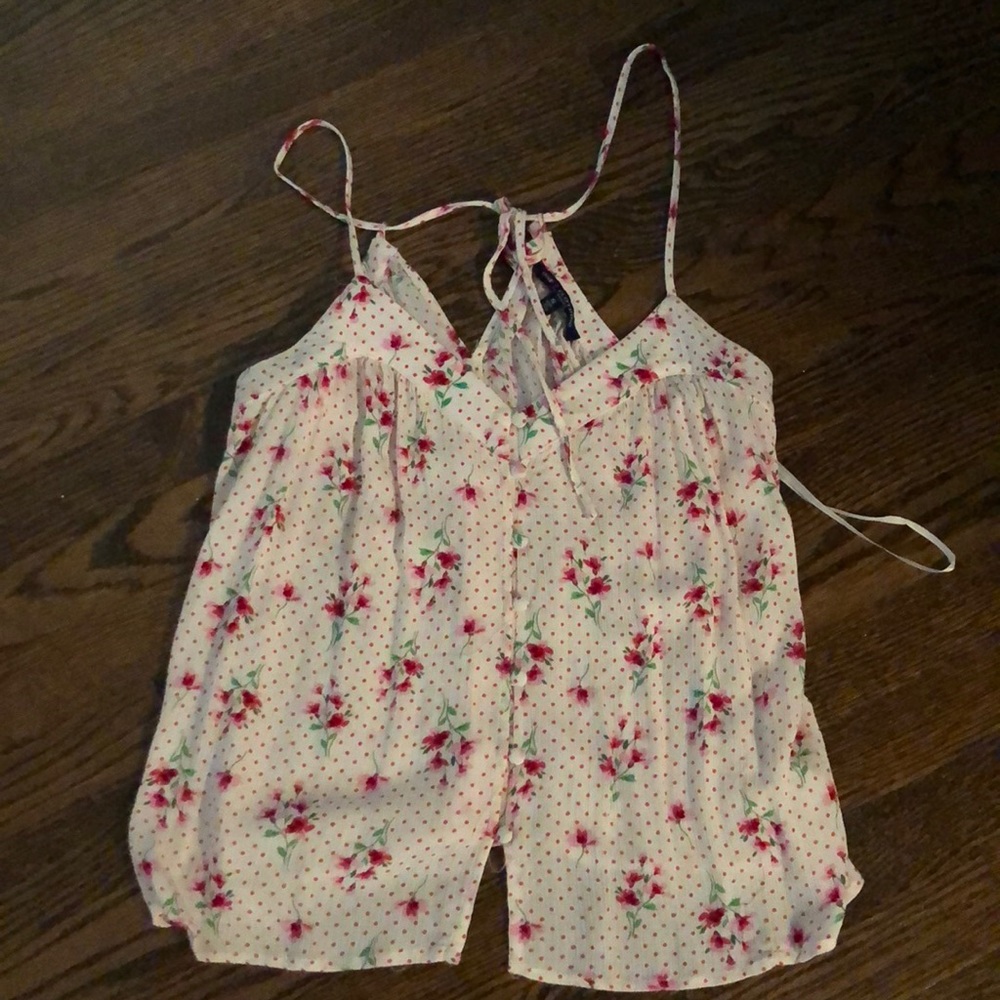 Floral flowy tank